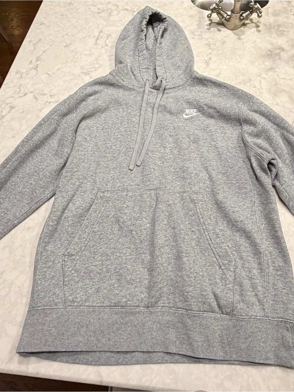 Nike woman’s Gray Hooded Pullover Sweatshirt